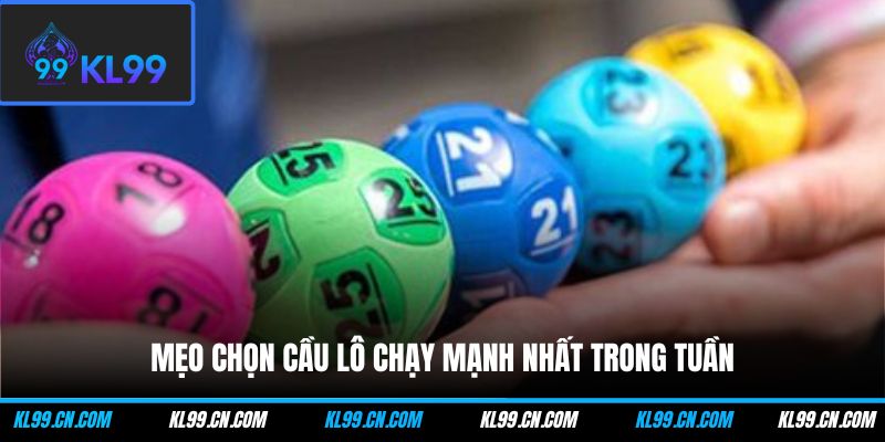 Mẹo chọn cầu lô chạy mạnh nhất trong tuần